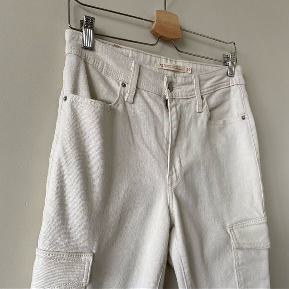 721 Levi’s High Rise Skinny Ankle Utility Jeans (Size:29) - Picture 7 of 13